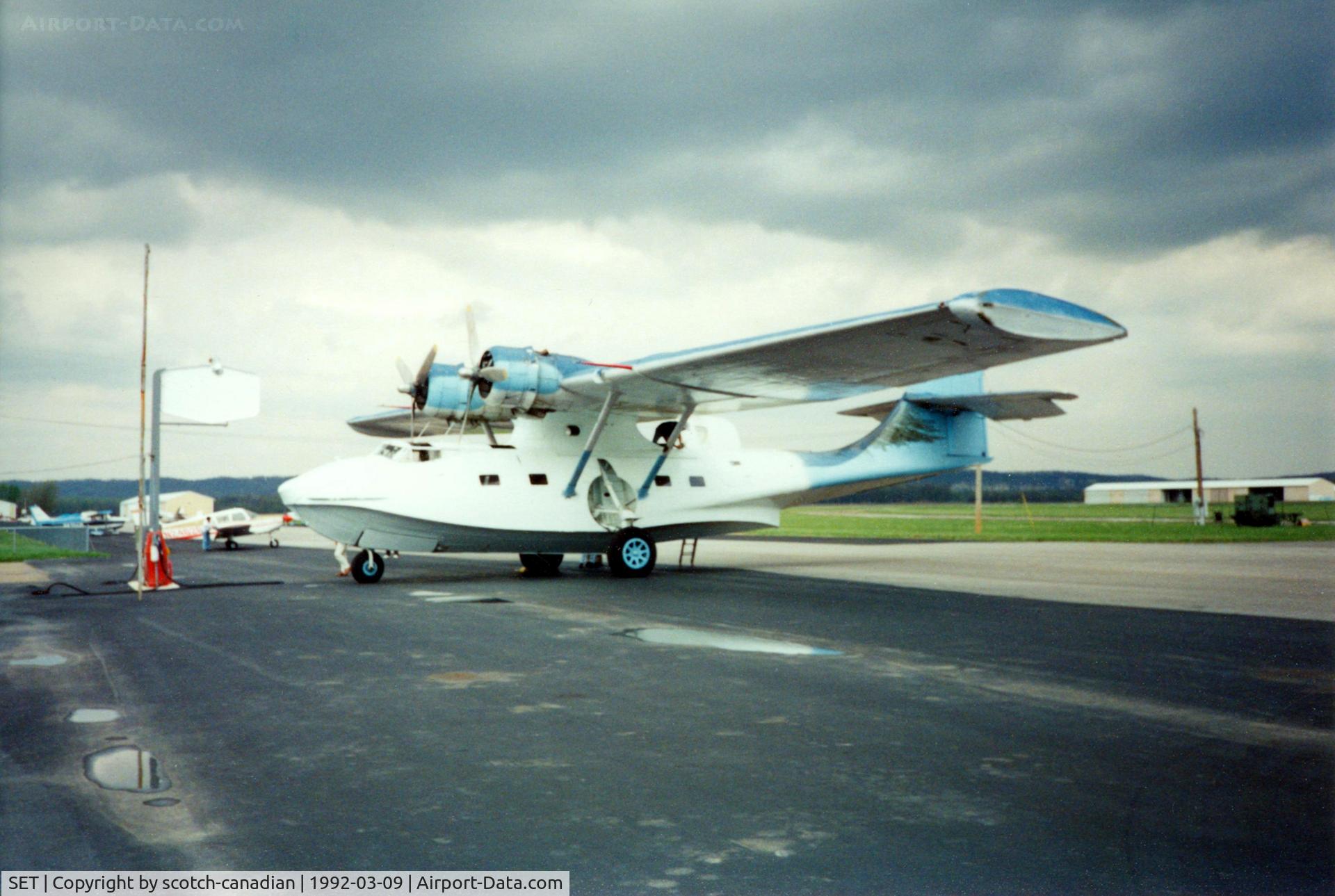 St Charles County Smartt Airport (SET) - PBY Catalina at St. Charles County Smartt Airport, St. Charles, MO. In 1992 the FAA identifier was 3SZ. 