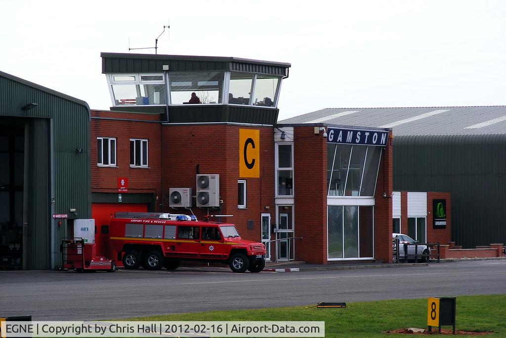 Gamston Airport, Retford, England United Kingdom (EGNE) - Gamston ATC Tower