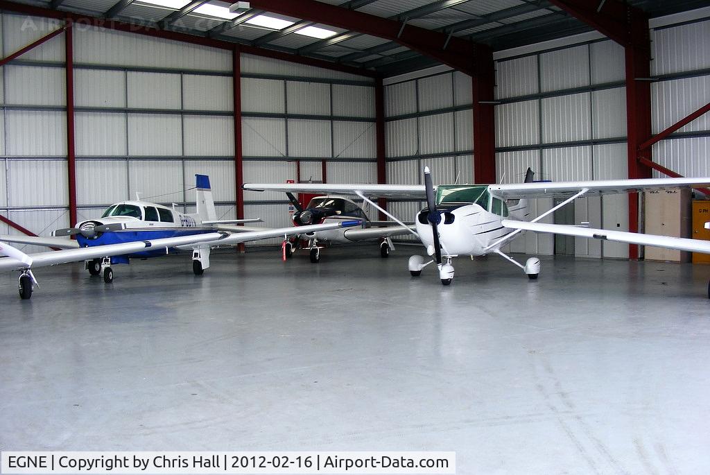 Gamston Airport, Retford, England United Kingdom (EGNE) - immaculately clean hangars at Gamston