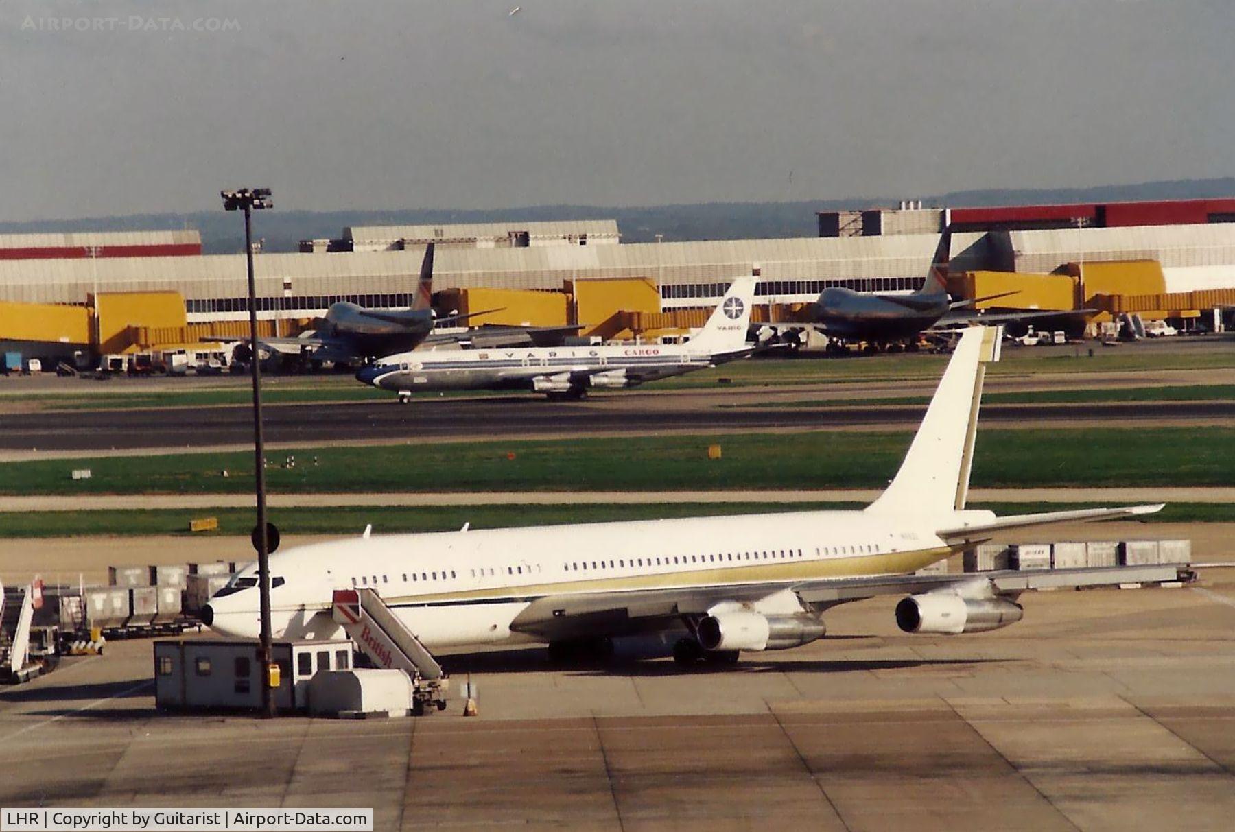London Heathrow Airport, London, England United Kingdom (LHR) - Taken from the Queens building on a Saturday evening in the 1980's