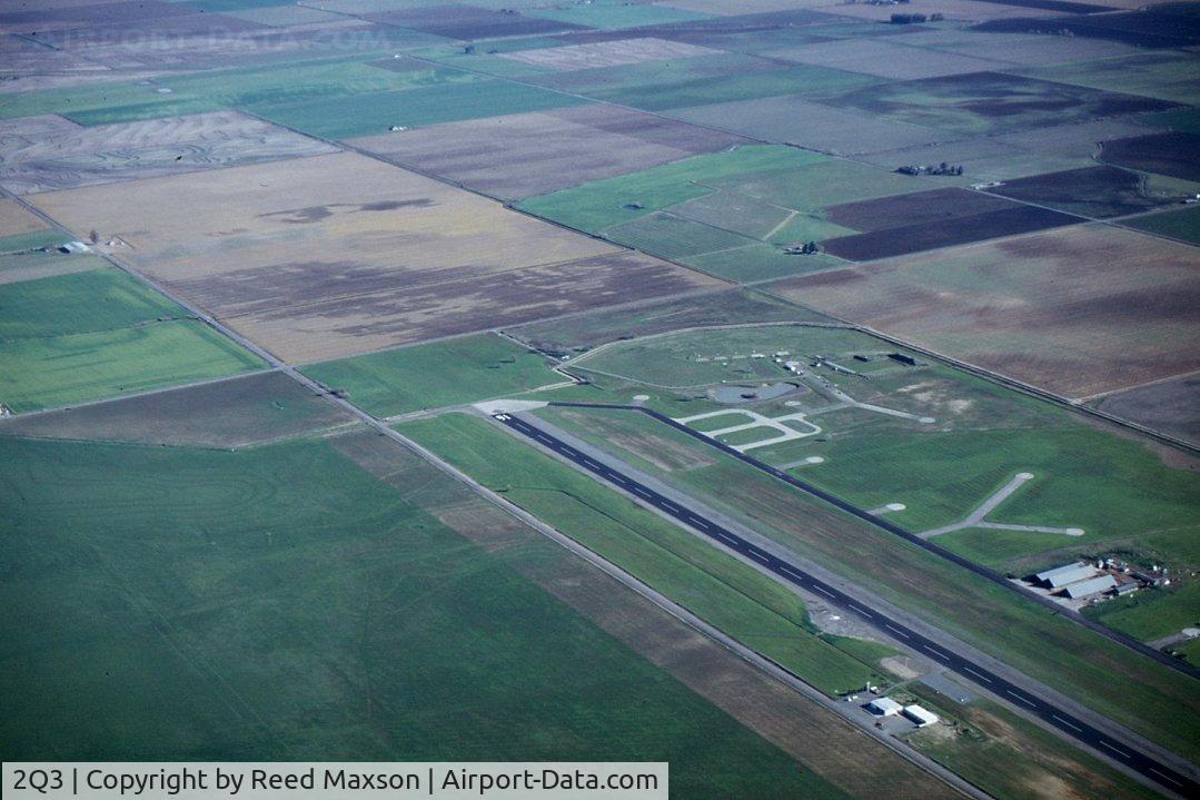 2Q3 Airport - Right traffic, downwind for 16, Yolo County, around 1975