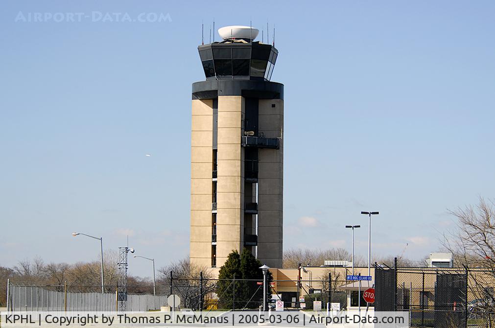 Philadelphia International Airport (PHL) - Control Tower on Hog Island Road at KPHL actually sits in Tinicum Township, Delaware County, PA.