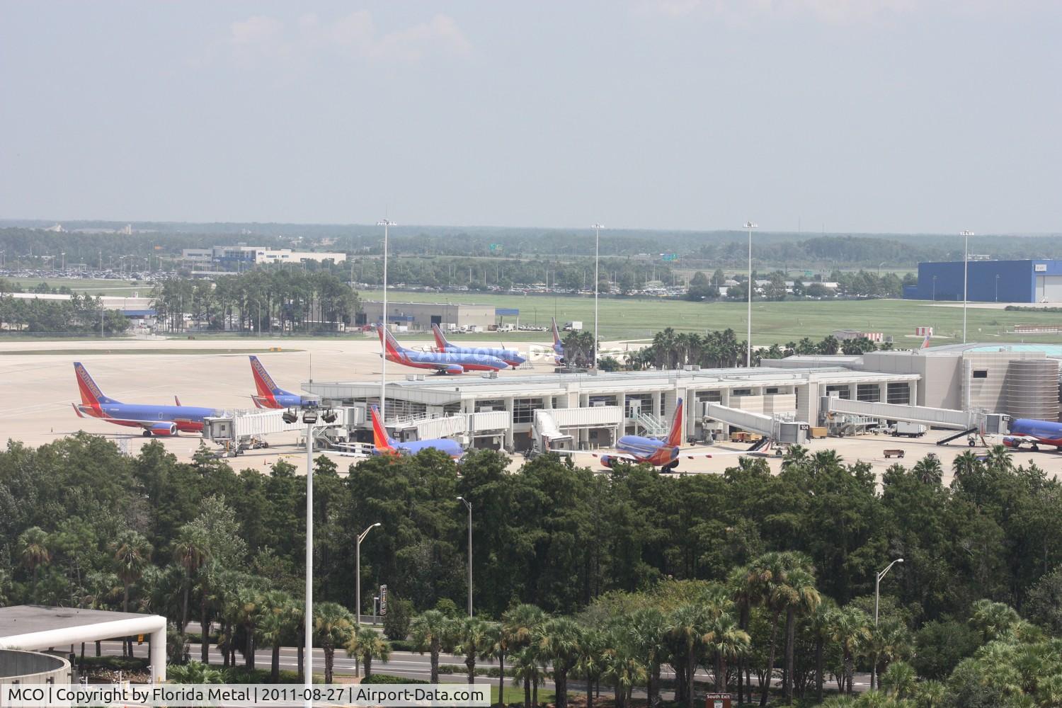 Orlando International Airport (MCO) - Southwest using all the gates in Airside 2 due to cancelled flights in the Northeast from Hurricane Irene - this was after Jet Blue moved to Airside 1 and before Air Tran moved to Airside 2