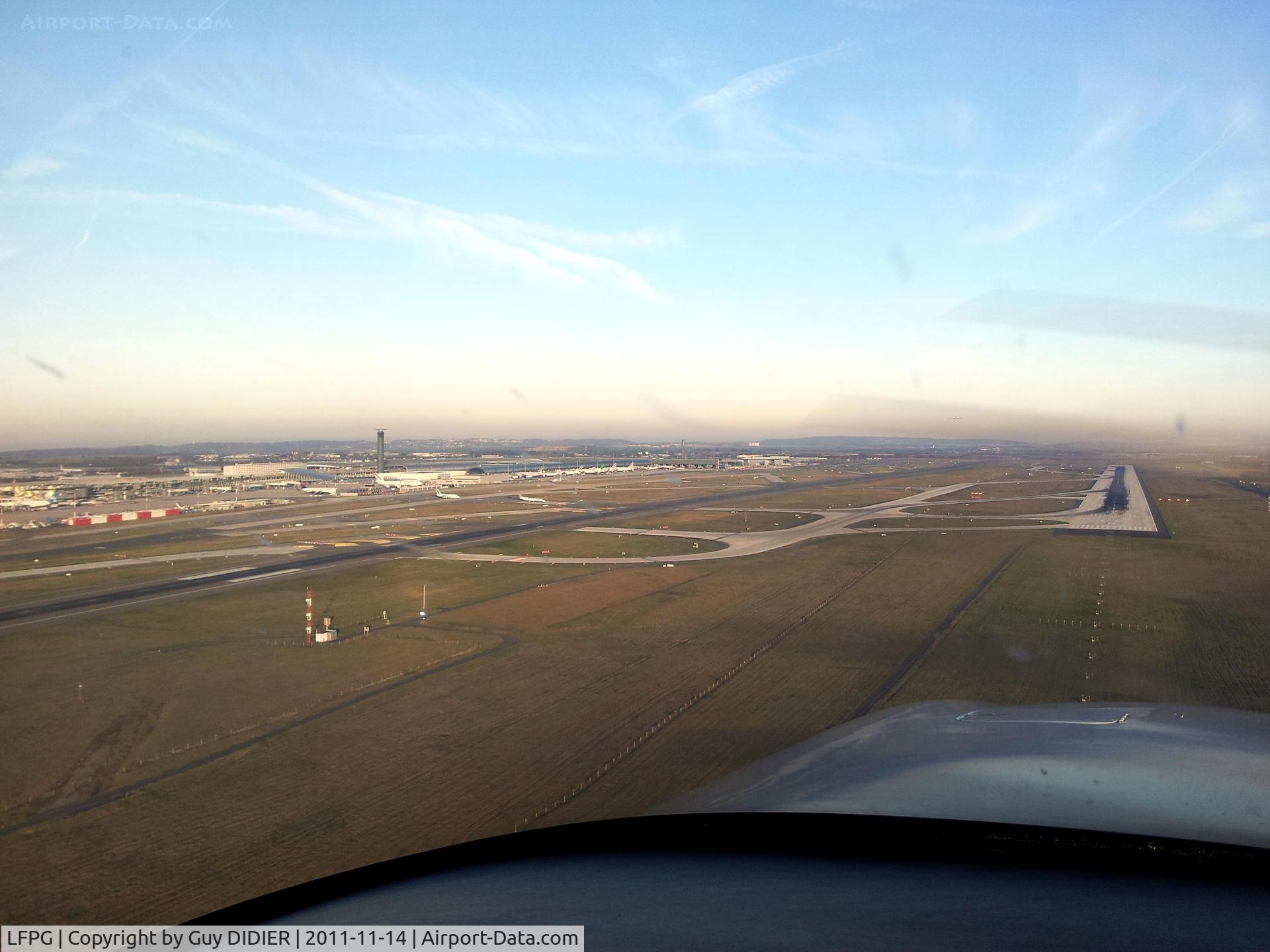 Paris Charles de Gaulle Airport (Roissy Airport), Paris France (LFPG) - Short finale at Paris Charles de Gaulle airport