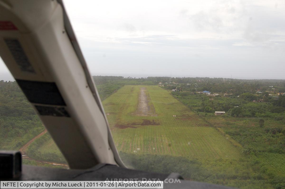 Eua Airport, Eua Tonga (NFTE) - Yes, this really is an *active* runway... (taken from BN Islander A3-LYP)