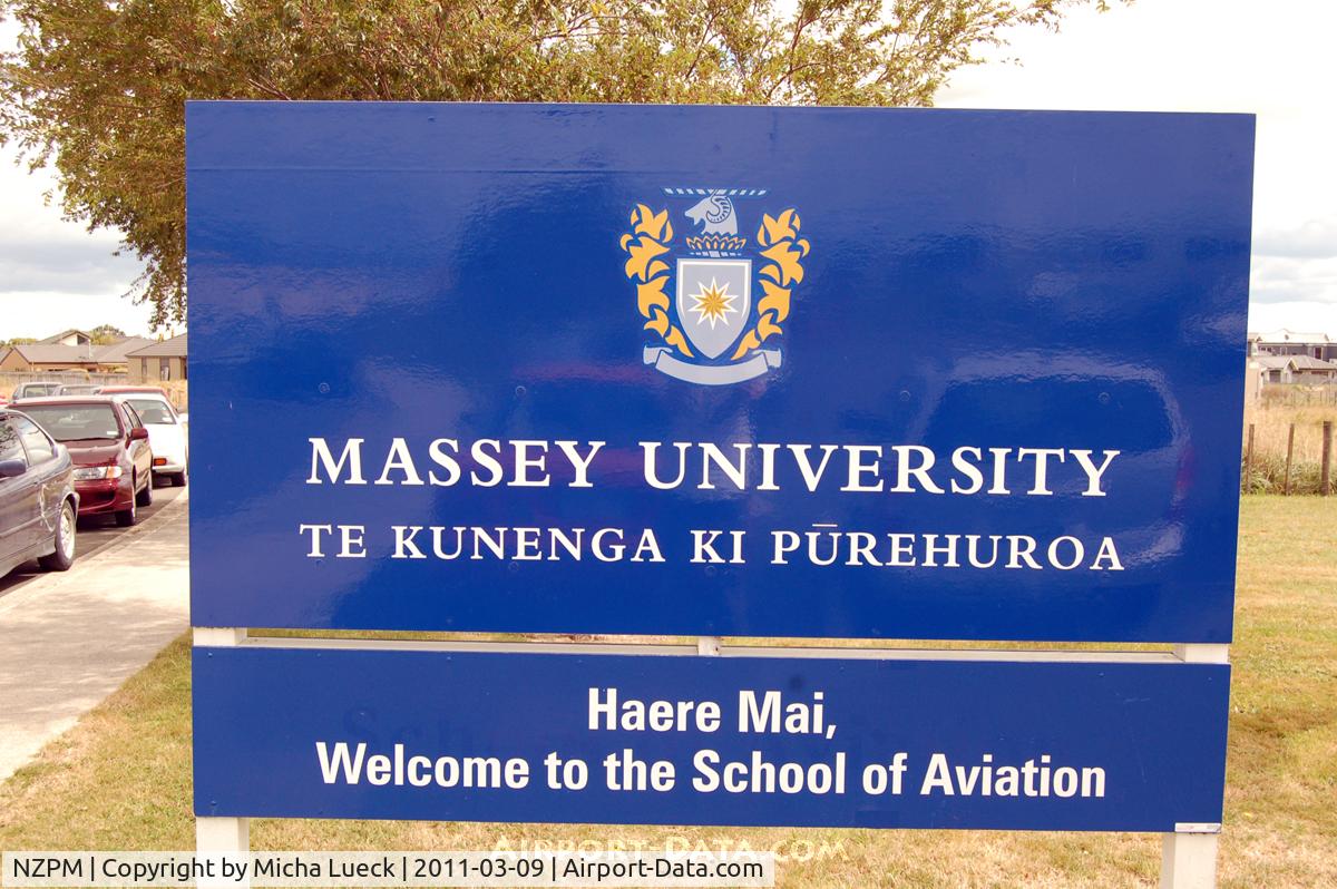 Palmerston North International Airport, Palmerston North New Zealand (NZPM) - Massey University School of Aviation at Palmerston North