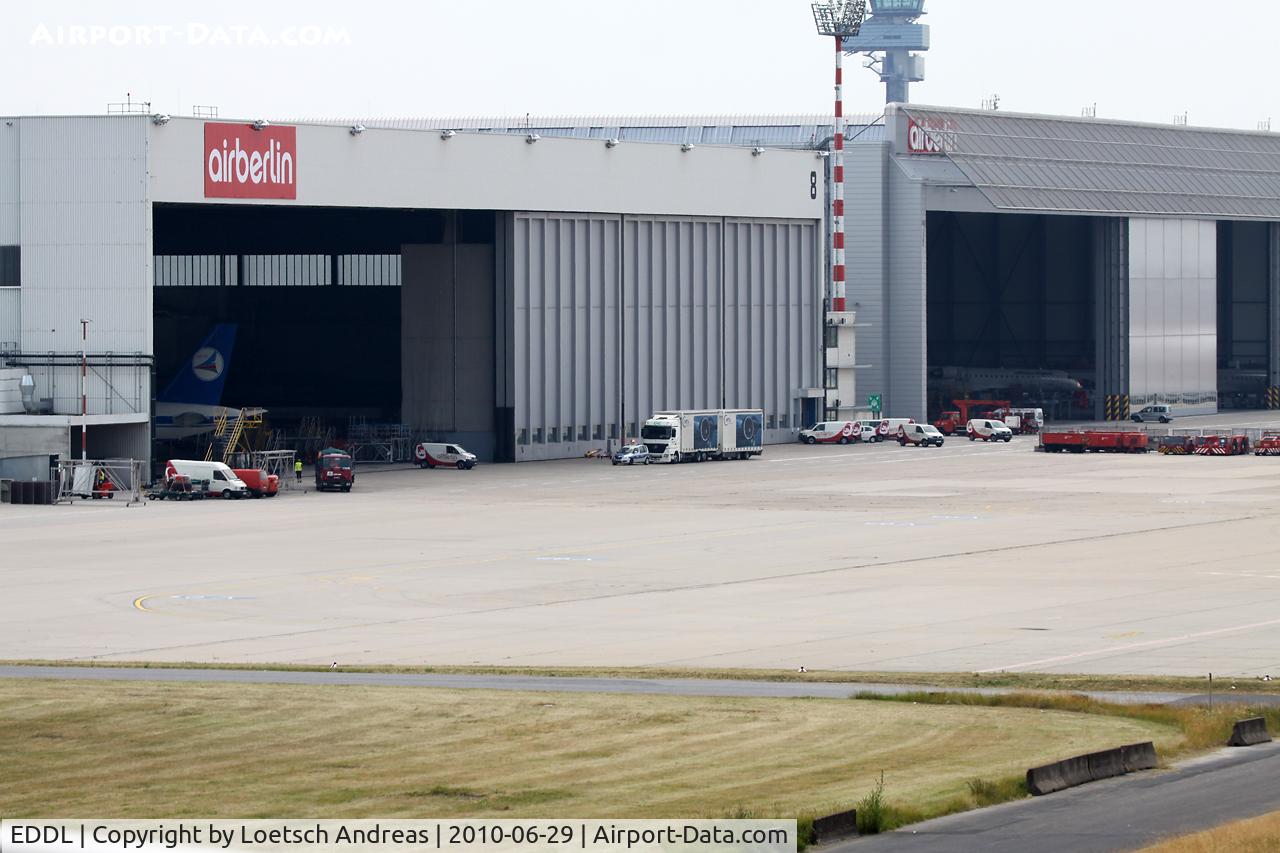 Düsseldorf International Airport, Düsseldorf Germany (EDDL) - maintenance hangars Air Berlin (former LTU)