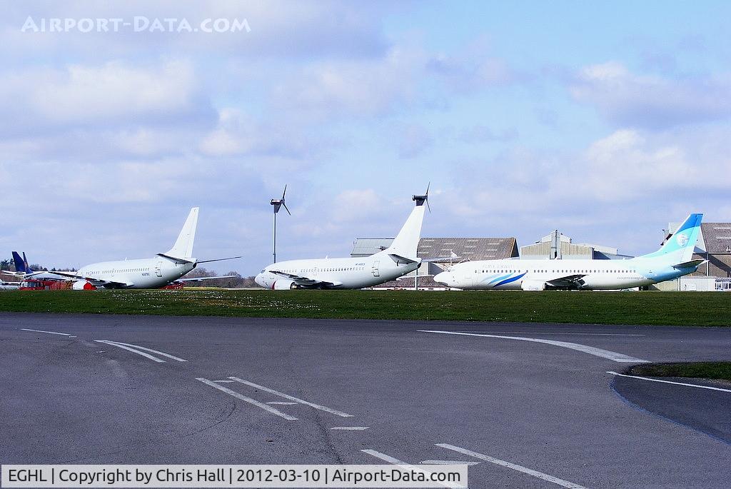 Lasham Airfield Airport, Basingstoke, England United Kingdom (EGHL) - B737's stored at ATC Lasham