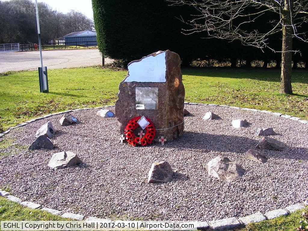 Lasham Airfield Airport, Basingstoke, England United Kingdom (EGHL) - memorial at Lasham