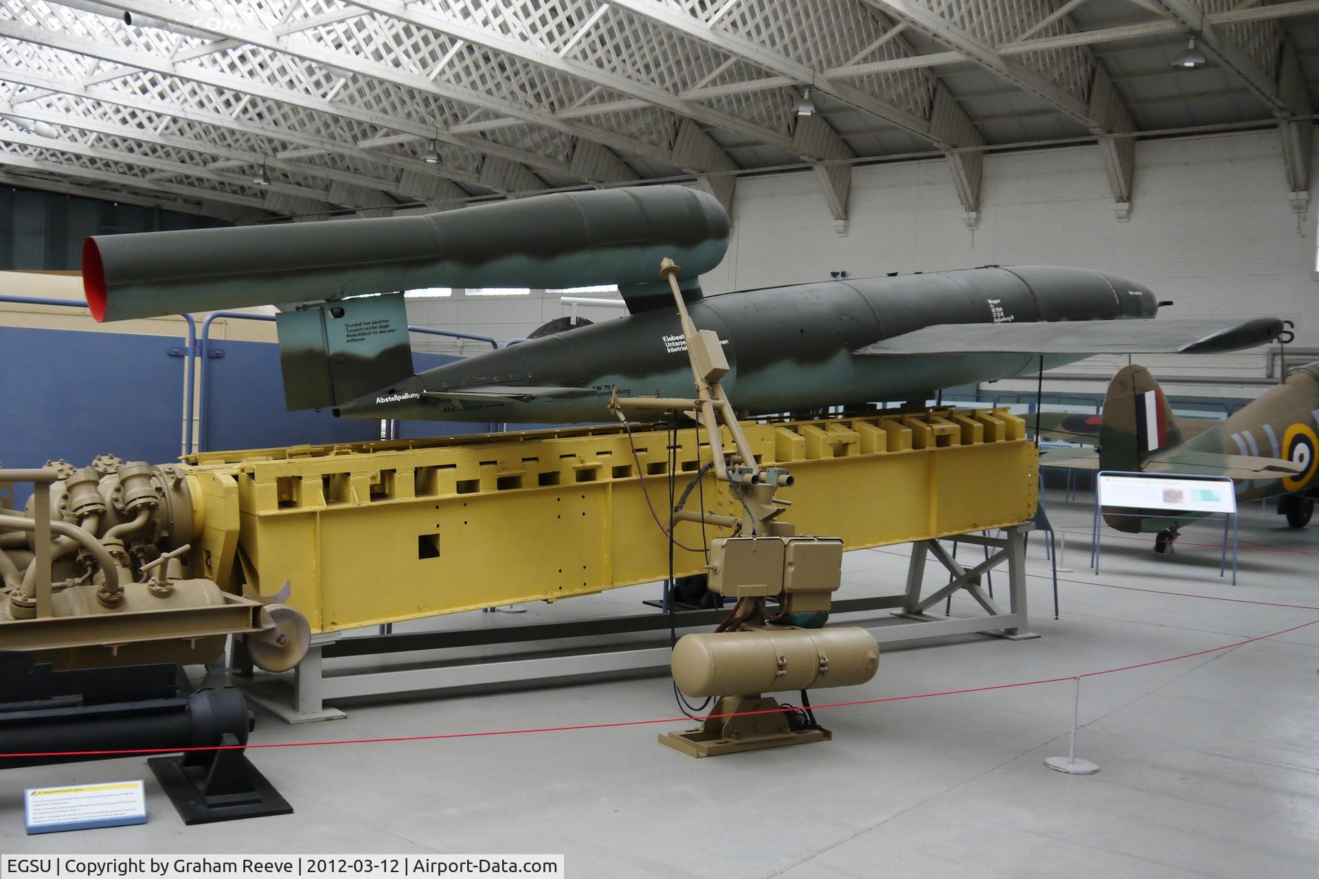 Duxford Airport, Cambridge, England United Kingdom (EGSU) - V 1 on display at Duxford.