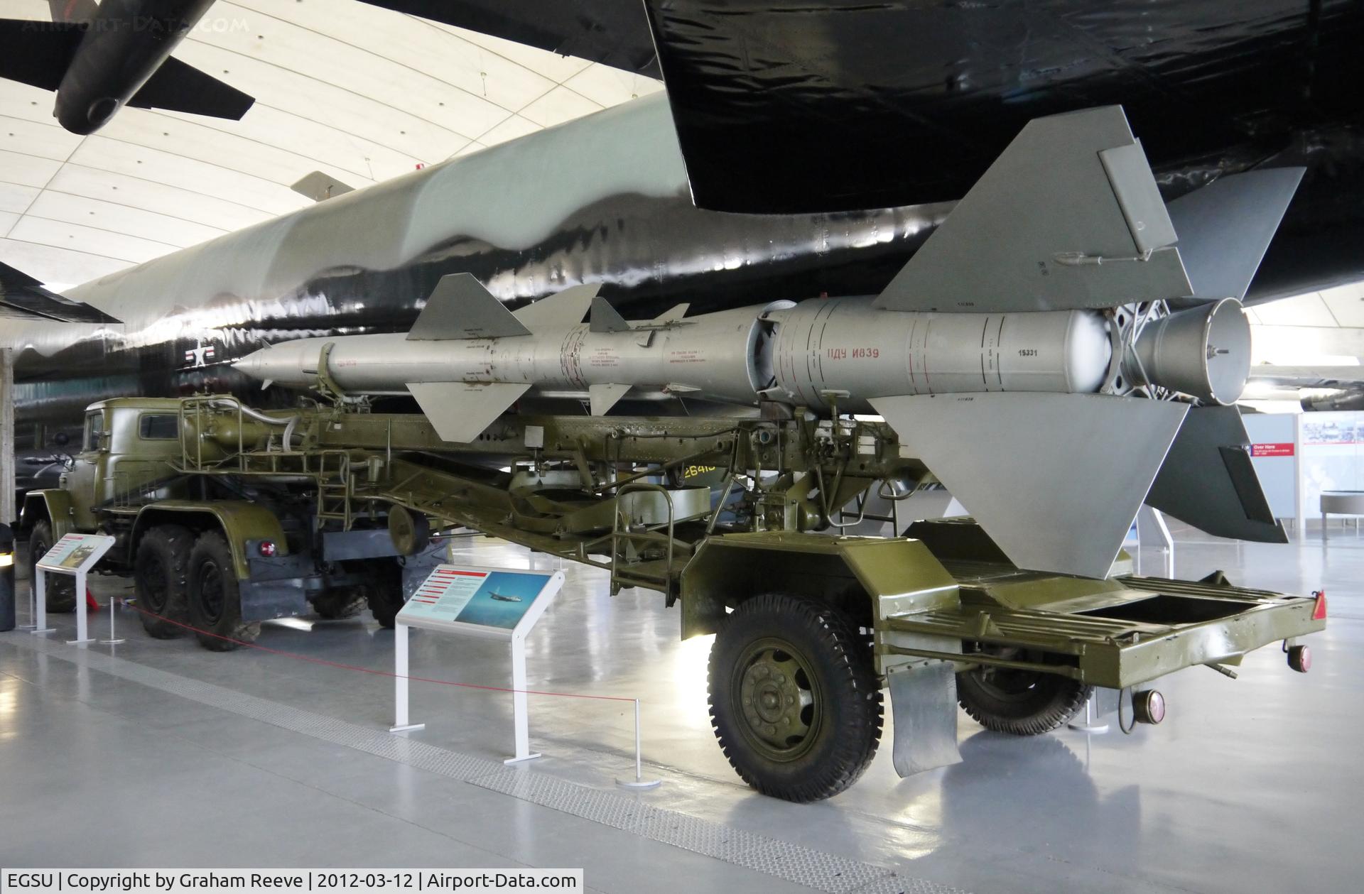 Duxford Airport, Cambridge, England United Kingdom (EGSU) - Russian SA-2 SAM on display at Duxford.