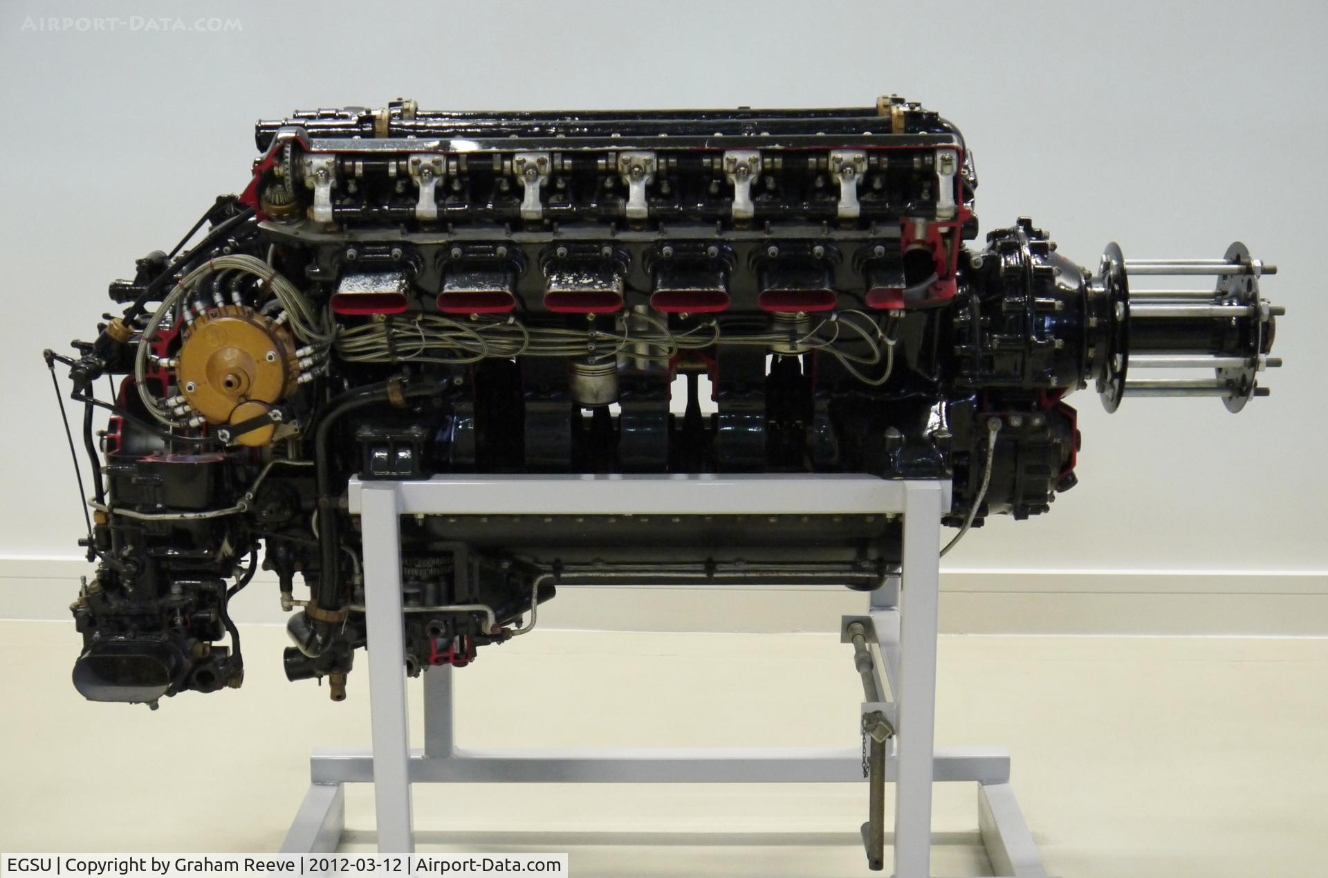 Duxford Airport, Cambridge, England United Kingdom (EGSU) - Rolls-Royce Kestrel engine on displat at Duxford.