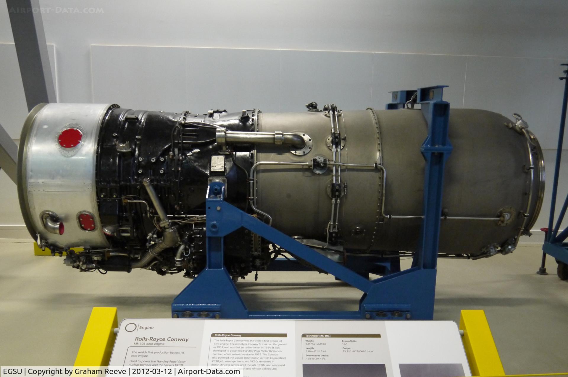 Duxford Airport, Cambridge, England United Kingdom (EGSU) - Rolls-Royce Conway Mk 103.