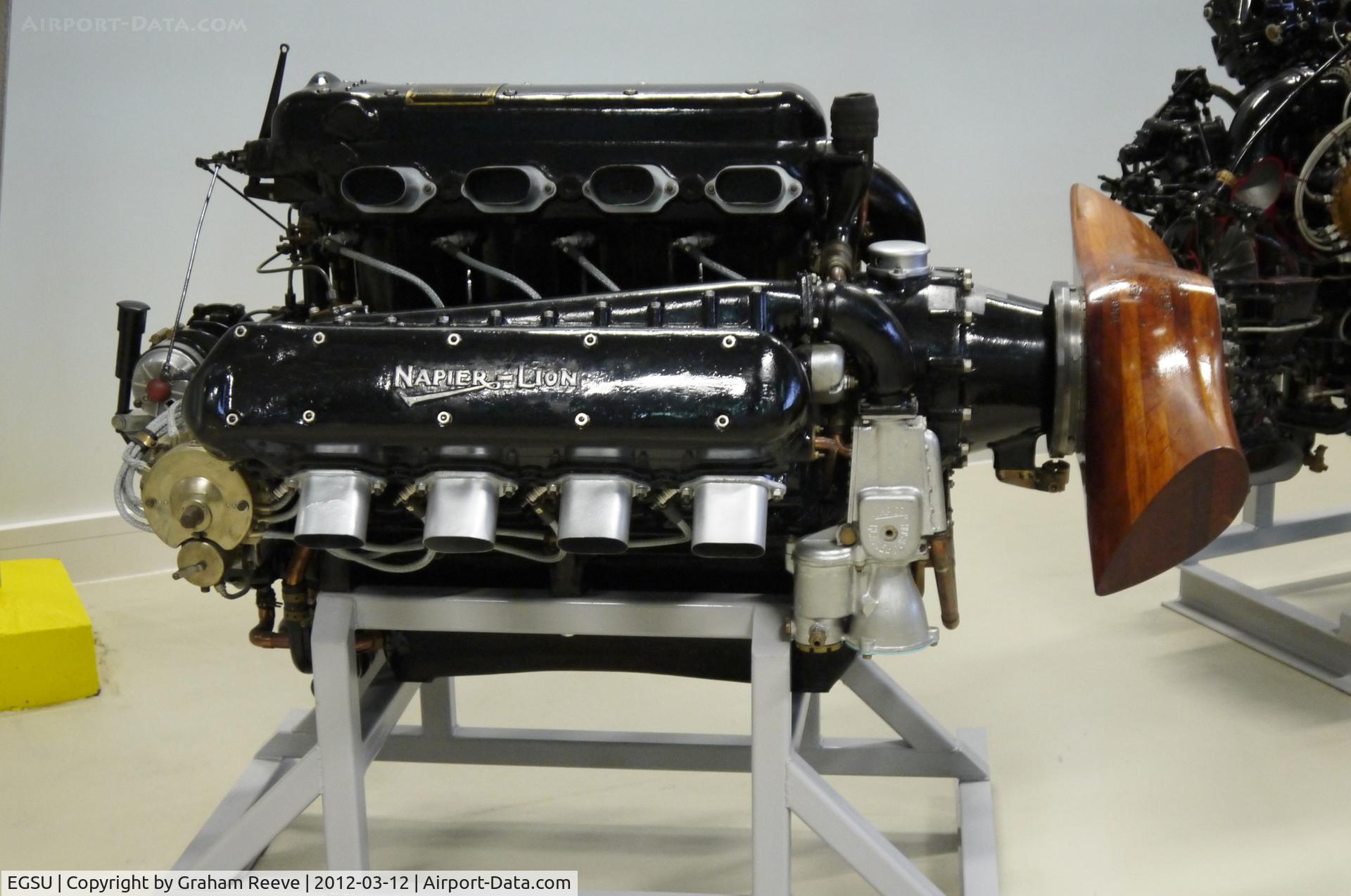 Duxford Airport, Cambridge, England United Kingdom (EGSU) - Napier-Lion aero engine.