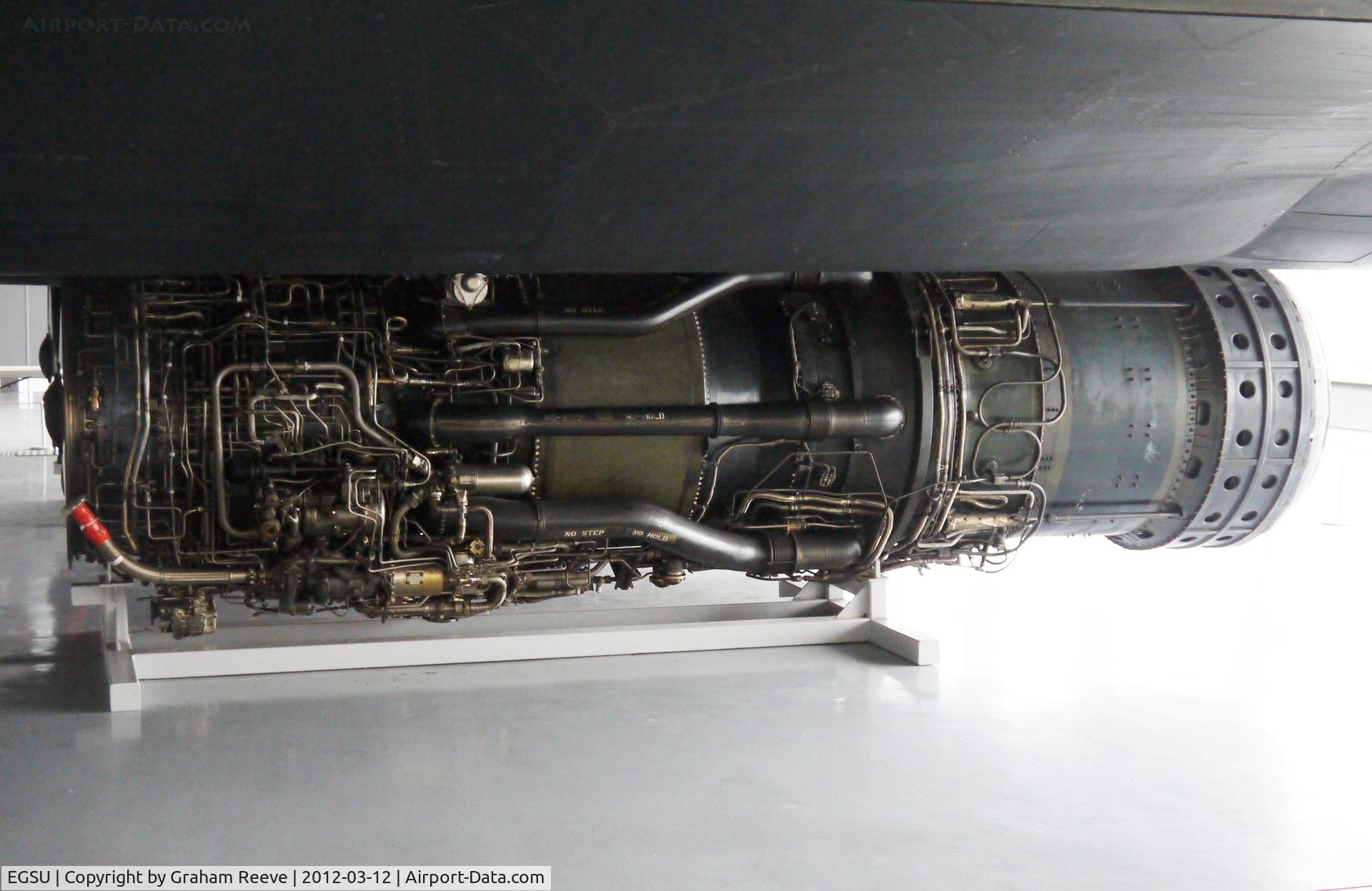 Duxford Airport, Cambridge, England United Kingdom (EGSU) - SR 71 engine.