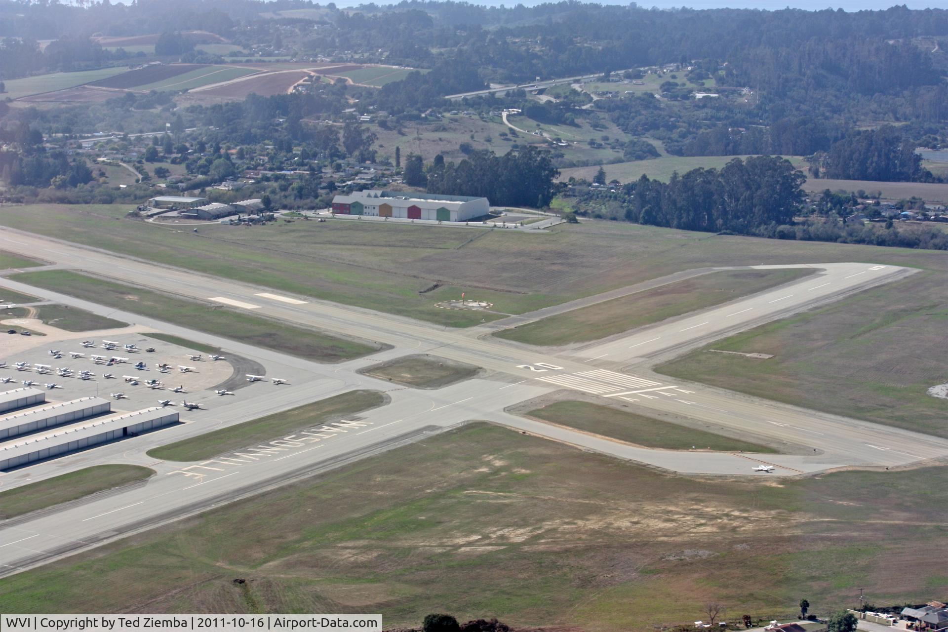 Watsonville Municipal Airport (WVI) - Left base runway 20. 
