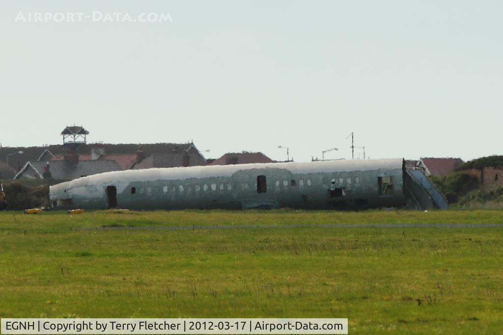 Blackpool International Airport, Blackpool, England United Kingdom (EGNH) - Fuselage of Brirtish Aerospace ATP c/n 2073 - built at Chadderton , not completed - to Fire Dump at Blackpool Airport