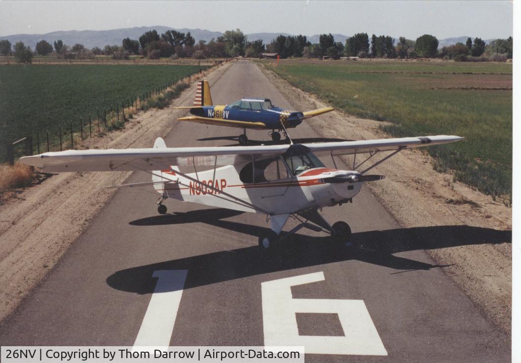 Darrow Field Airport (26NV) - looking down the runway
