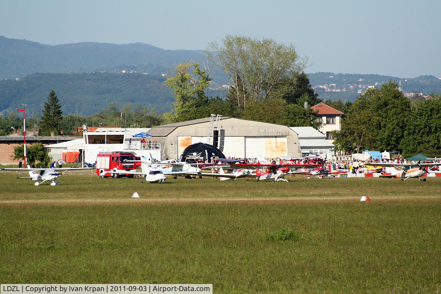 Zagreb Lu?ko Airport, Zagreb Croatia (LDZL) - This is hangar of Aeroklub Zagreb which operates from Lu?ko airfield.