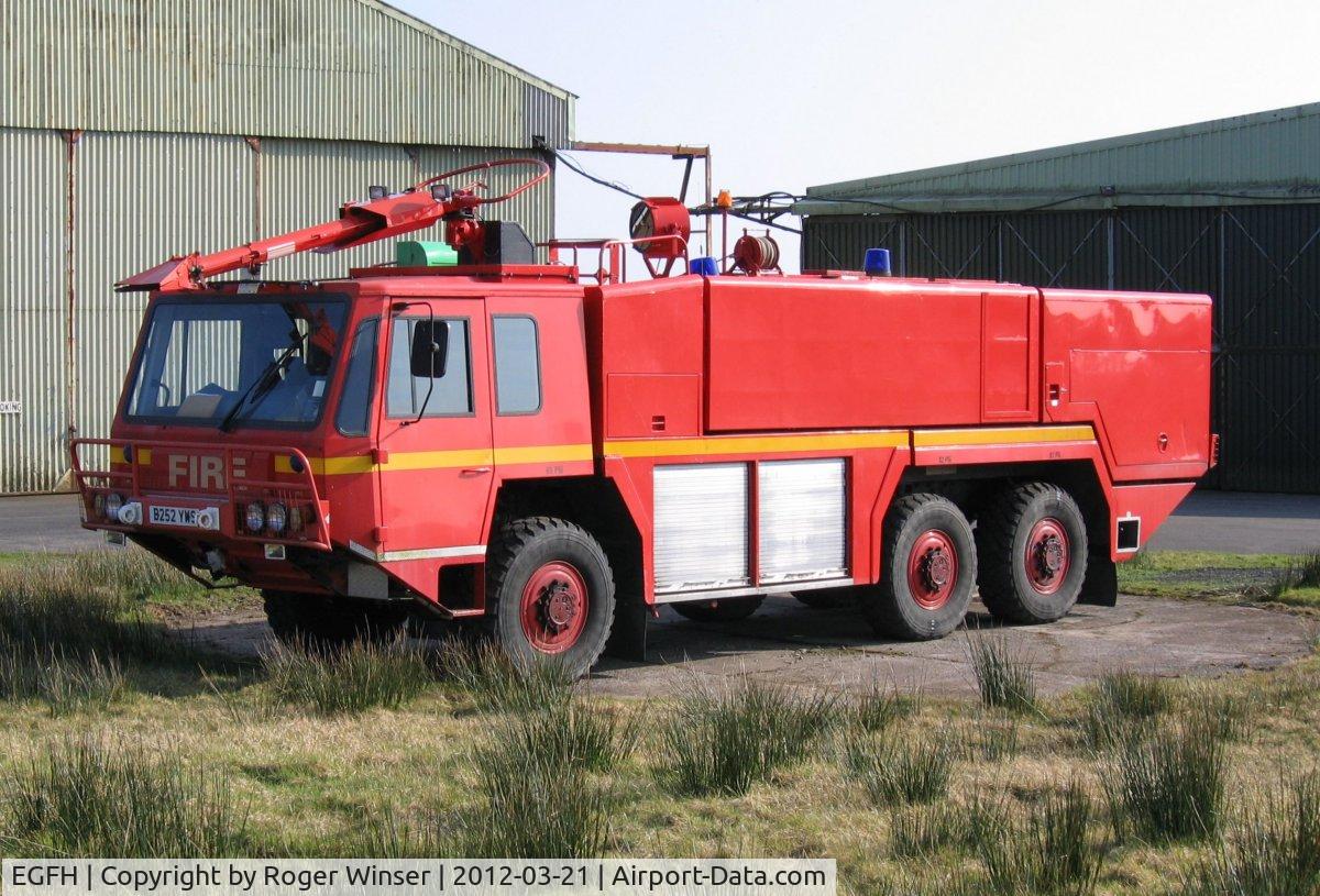 Swansea Airport, Swansea, Wales United Kingdom (EGFH) - Scammel Fire and Rescue Tender FIRE 1.