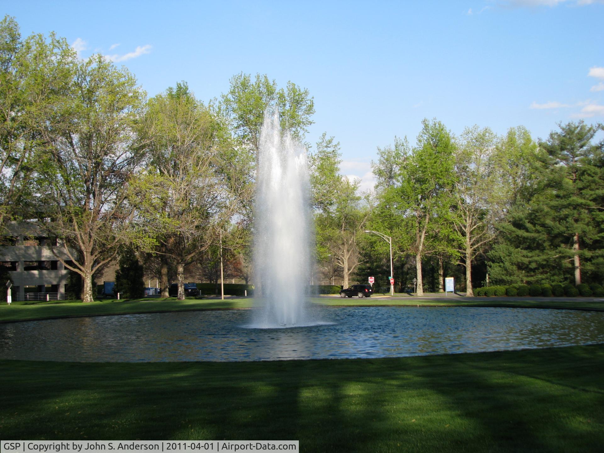 Greenville Spartanburg International Airport (GSP) - Park like setting of main entrance drive.