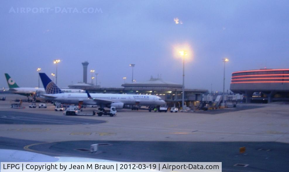 Paris Charles de Gaulle Airport (Roissy Airport), Paris France (LFPG) - Charles De Gaulle airport early morning before sunrise
on arrival from the Far East.