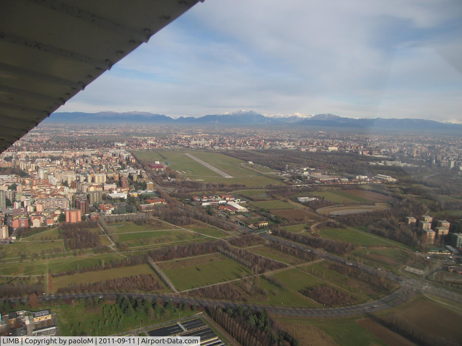 Bresso Airport, Milan Italy (LIMB) - Bresso italia
take from sud/rnw 36