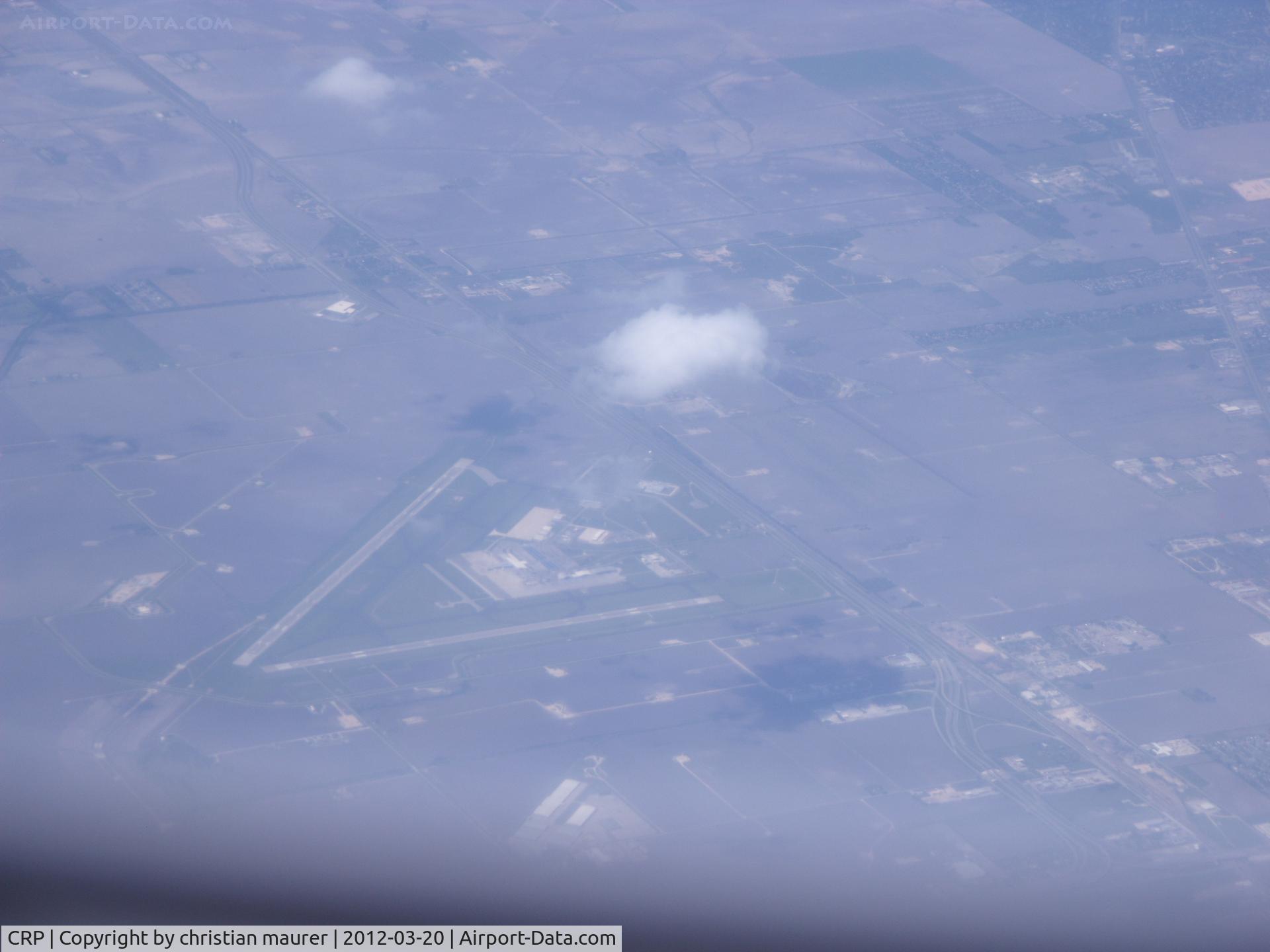 Corpus Christi International Airport (CRP) - flying over corpus with continental express