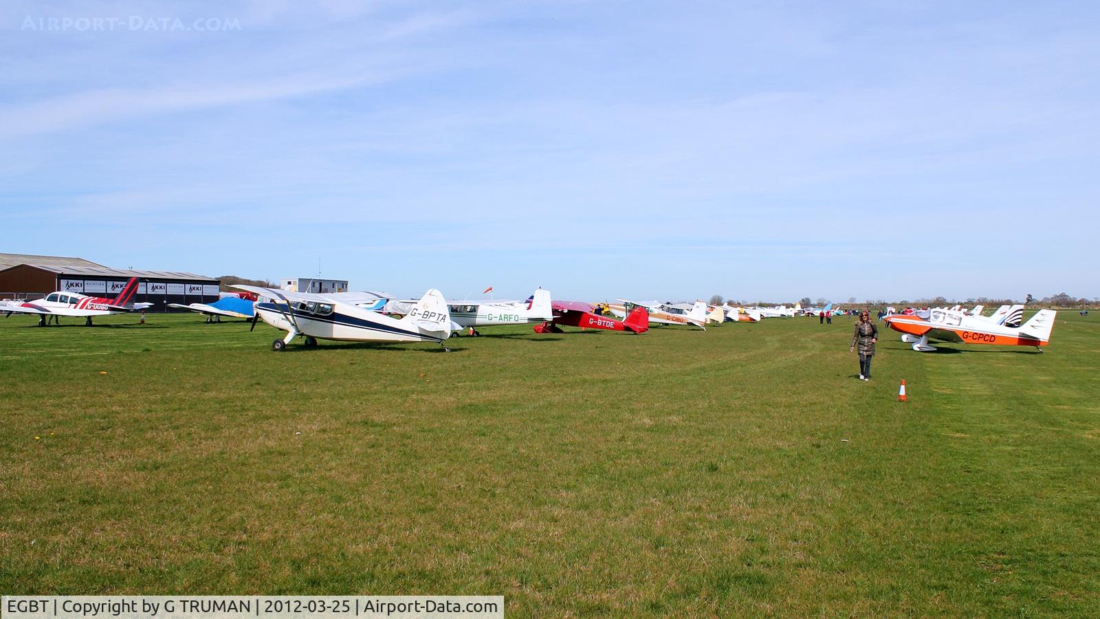 Turweston Aerodrome Airport, Turweston, England United Kingdom (EGBT) - Visitors for the 2012 VAC Spring fly-in