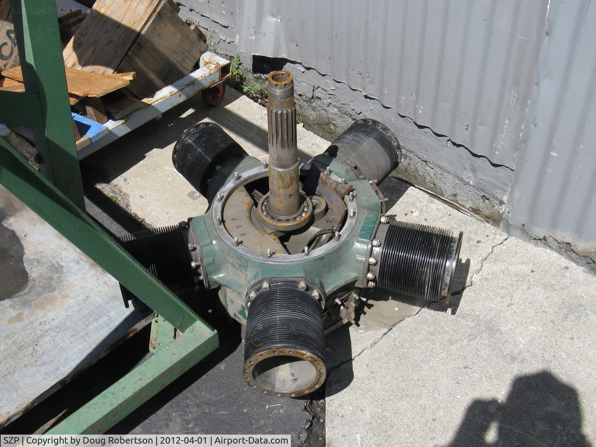 Santa Paula Airport (SZP) - Kinner five cylinder radial engine-removed