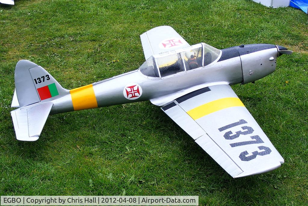 Wolverhampton Airport, Wolverhampton, England United Kingdom (EGBO) - RC model painted to represent  former Portuguese Air Force DHC-1 Chipmunk T.20 1373, which is now on the UK civil register as G-CBJG