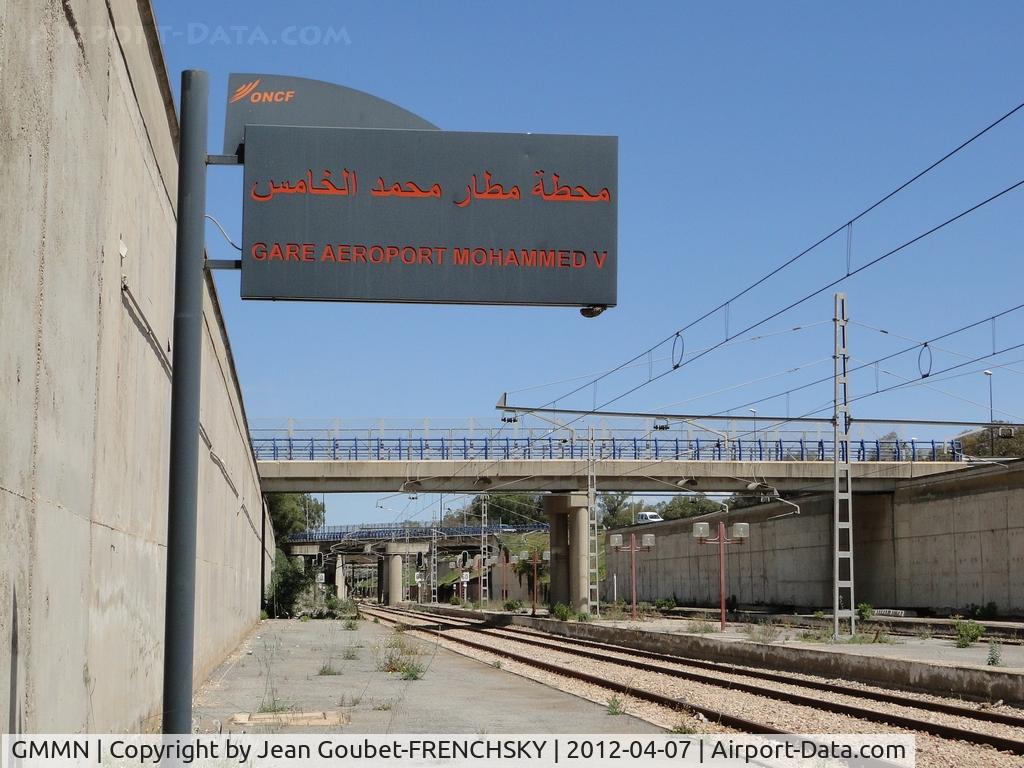 Mohammed V International Airport, Casablanca Morocco (GMMN) - airport train station
