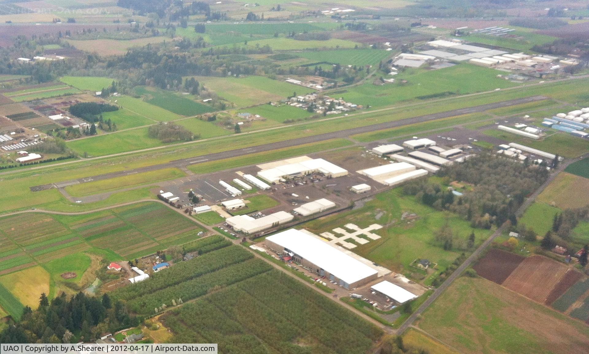 Aurora State Airport (UAO) - As seen from a Sport Cub