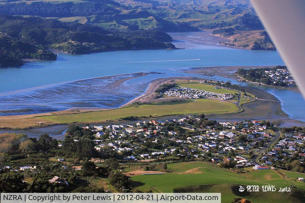 Raglan Aerodrome Airport, Raglan New Zealand (NZRA) - Looking to the north, from 1000ft