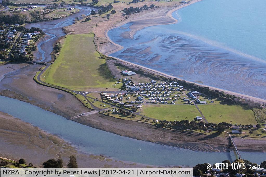 Raglan Aerodrome Airport, Raglan New Zealand (NZRA) - In the overhead at 1500ft, looking to the west up RW23