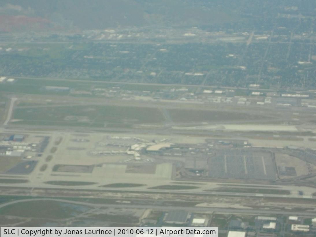 Salt Lake City International Airport (SLC) - When the aircraft prepared to land I took this pic