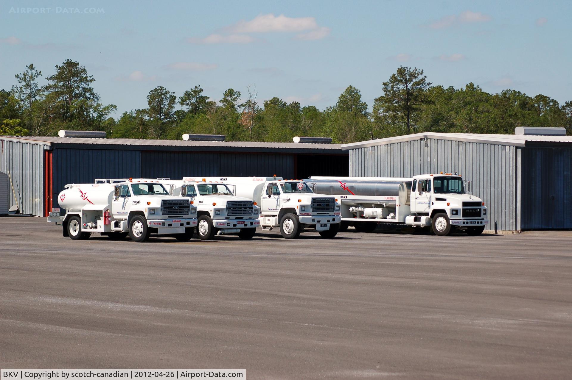 Hernando County Airport (BKV) - American Aviation Fuel Trucks at Hernando County Airport, Brooksville, FL 