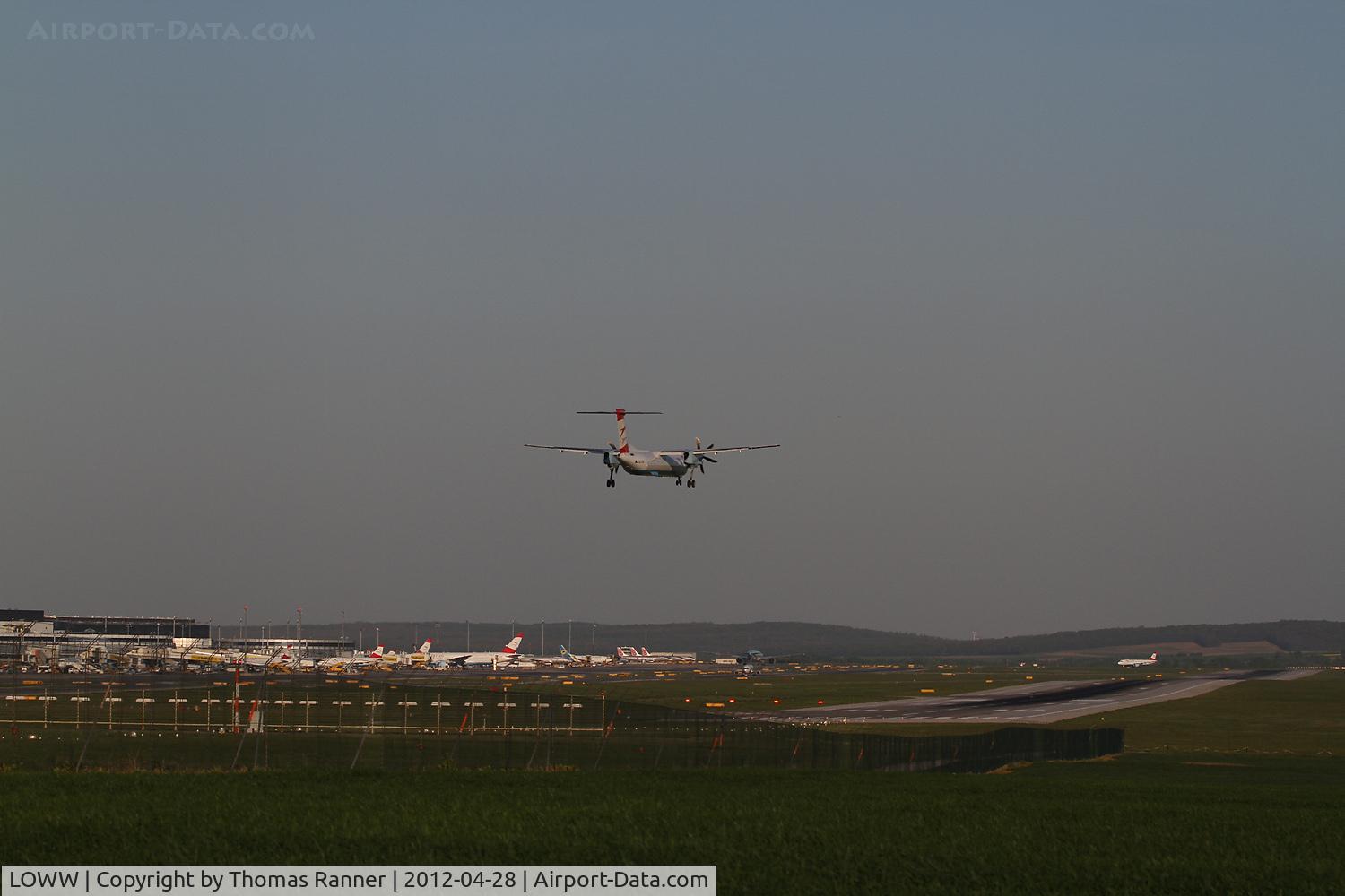 Vienna International Airport, Vienna Austria (LOWW) - Austrian Arrows DHC 8 clear to land.