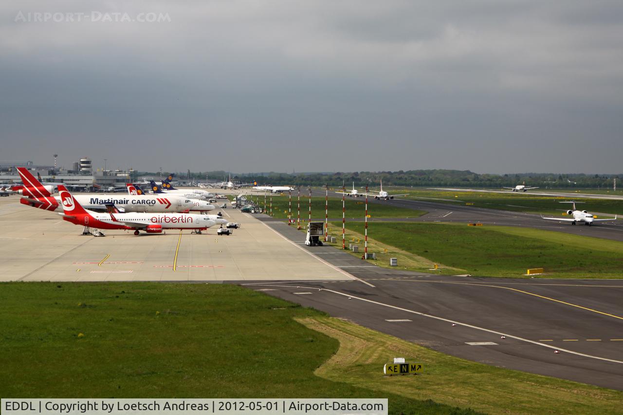 Düsseldorf International Airport, Düsseldorf Germany (EDDL) - view from the trainstation terrace