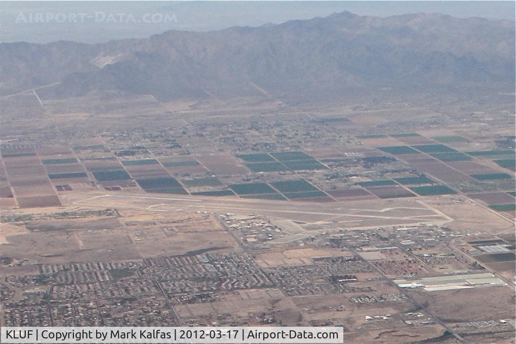 Luke Afb Airport (LUF) - Glendale, Arizona -Luke Air Force Base, as seen climbing through 15,000', on a 035 heading departing KPHX.