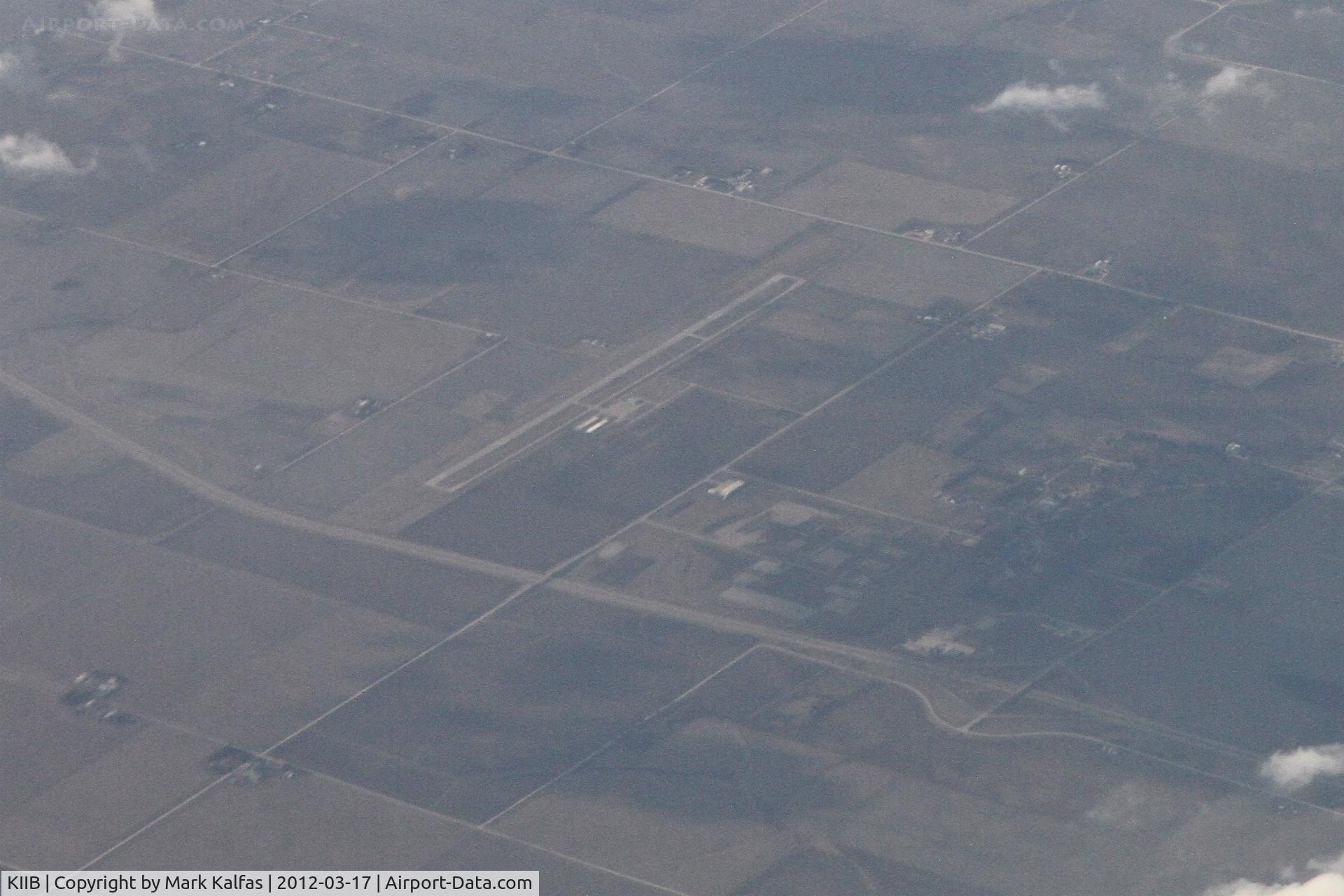 Independence Municipal Airport (IIB) - Independence, Iowa - Independence Municipal Airport as seen on a 085 heading at 37,000'.