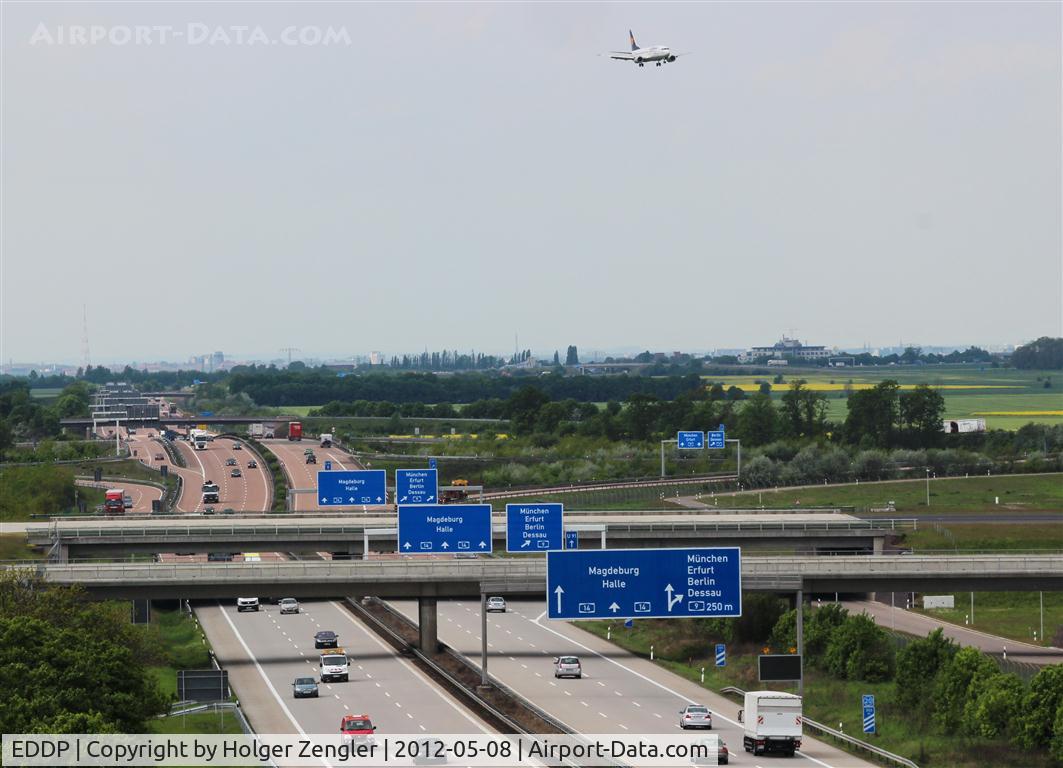 Leipzig/Halle Airport, Leipzig/Halle Germany (EDDP) - Inbound traffic for runway 08L floating down along Autobahn A 14.....