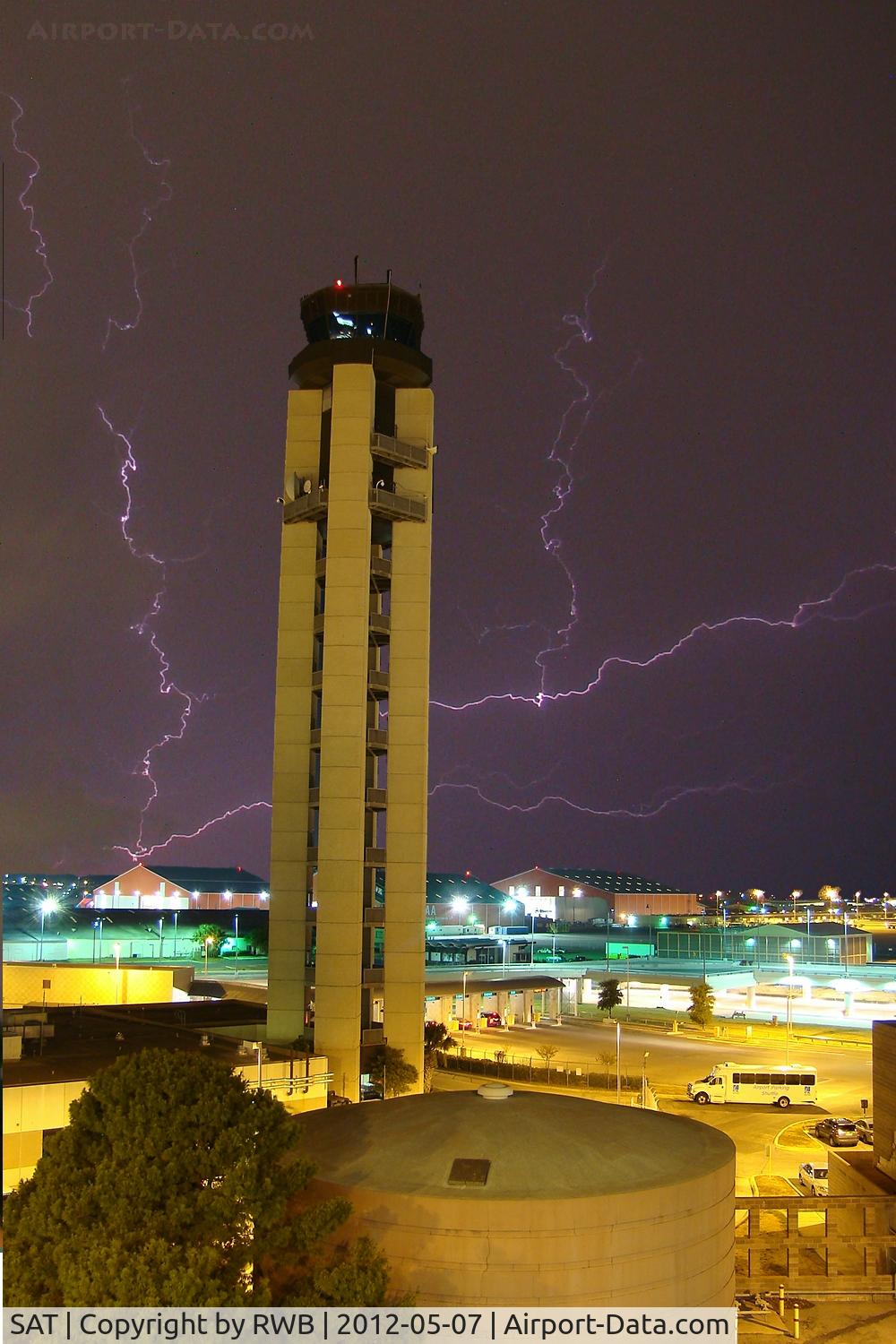 San Antonio International Airport (SAT) - Storm coming through San Antonio.