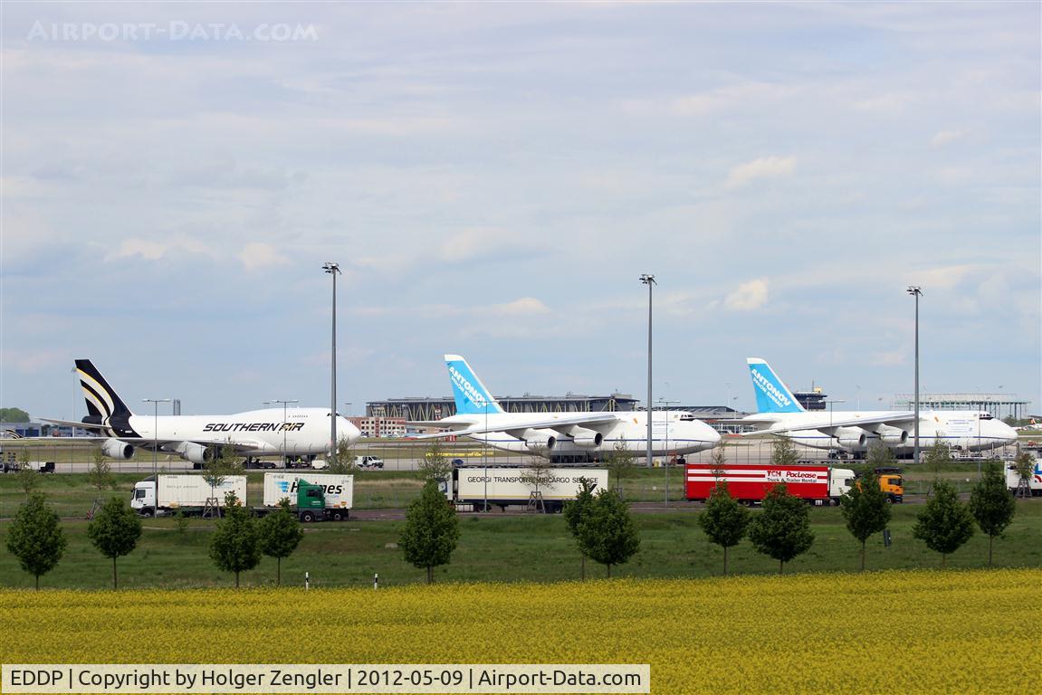 Leipzig/Halle Airport, Leipzig/Halle Germany (EDDP) - Southern view on big bird area at World Cargo Center Leipzig.