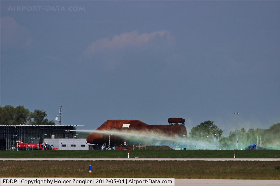 Leipzig/Halle Airport, Leipzig/Halle Germany (EDDP) - Exercise day on fire training range at LEJ...
