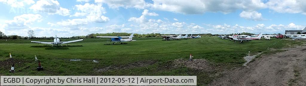 Derby Airfield Airport, Derby, England United Kingdom (EGBD) - panoramic view of Derby Airfield