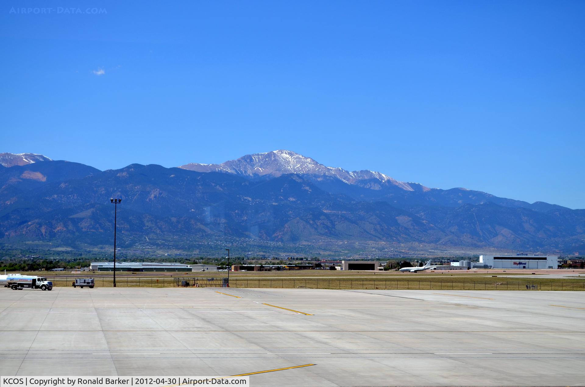 City Of Colorado Springs Municipal Airport (COS) - Pikes Peak from COS