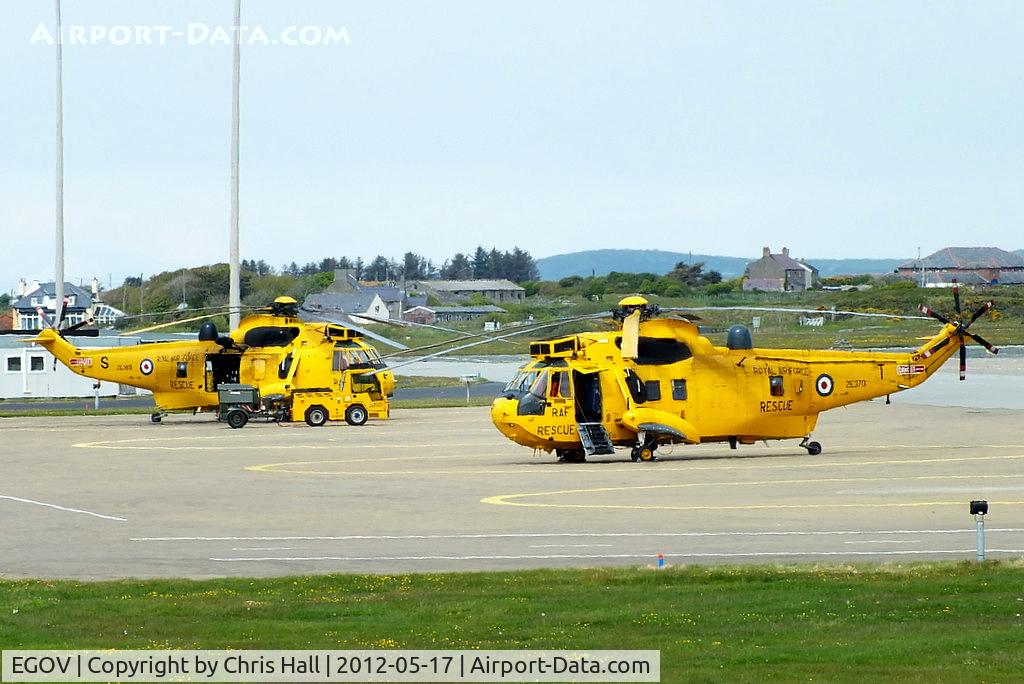 Anglesey Airport (Maes Awyr Môn) or RAF Valley, Anglesey United Kingdom (EGOV) - SAR Seakings of RAF 22 Sqn C Flight based at RAF Valley
