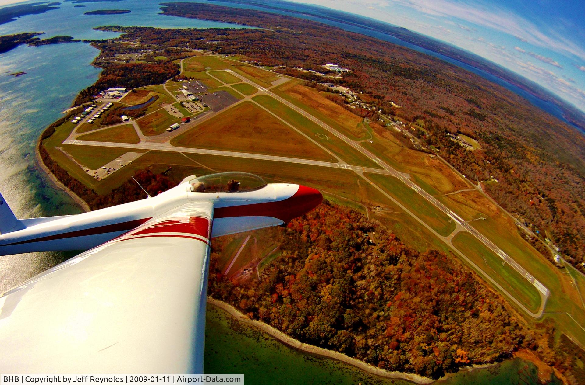 Hancock County-bar Harbor Airport (BHB) - From the air