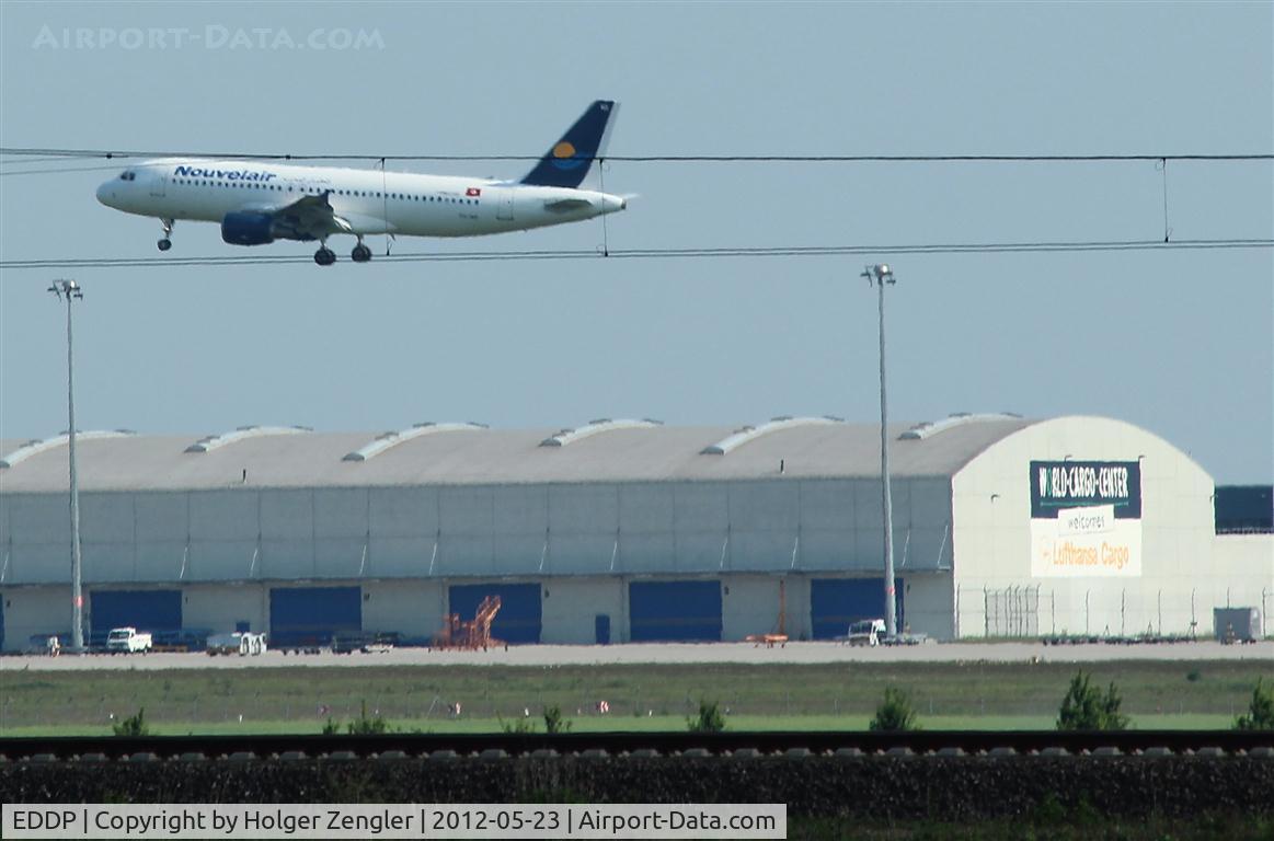 Leipzig/Halle Airport, Leipzig/Halle Germany (EDDP) - Bird on wire - snapshot of a final on rwy 08R....